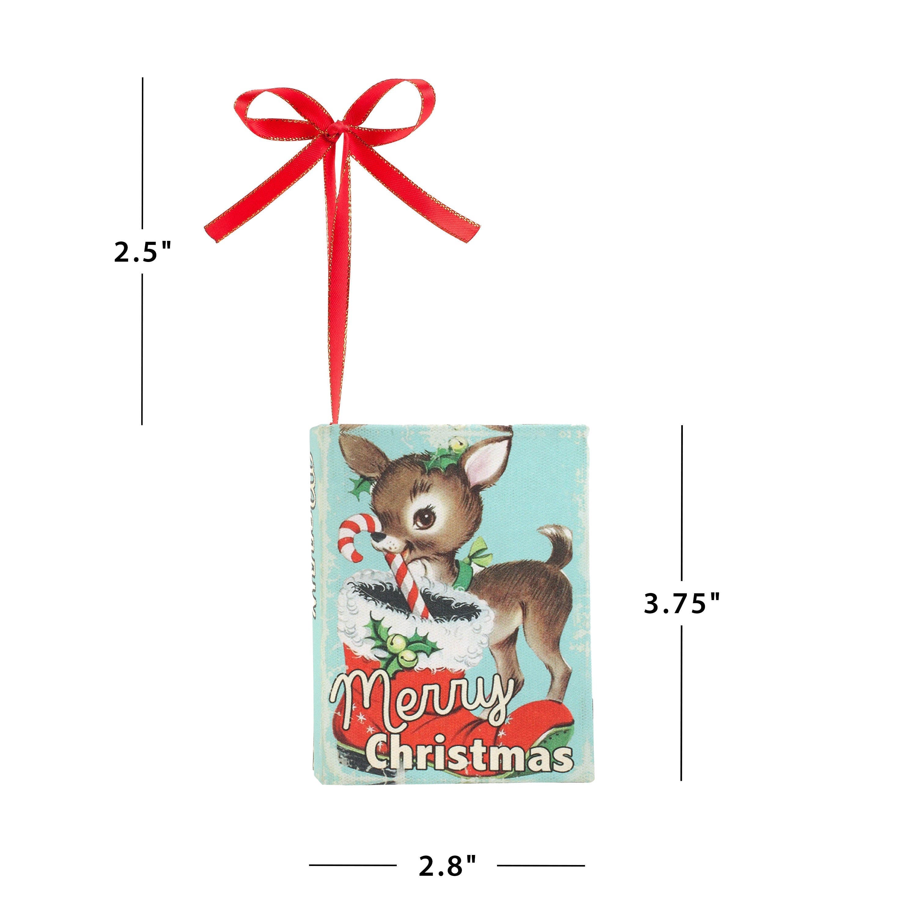 Nostalgic Christmas Book Ornament – Reindeer