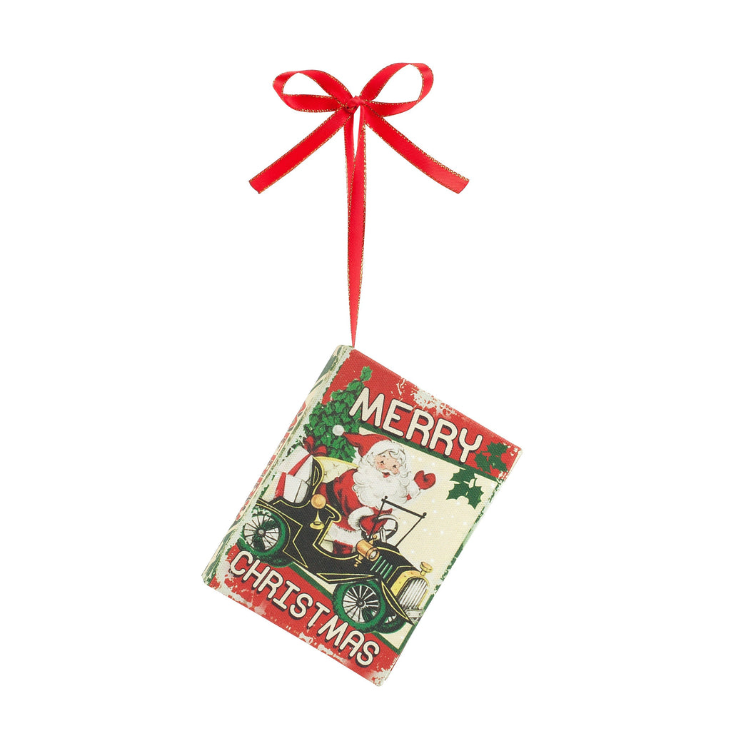 Nostalgic Christmas Book Ornament - Santa