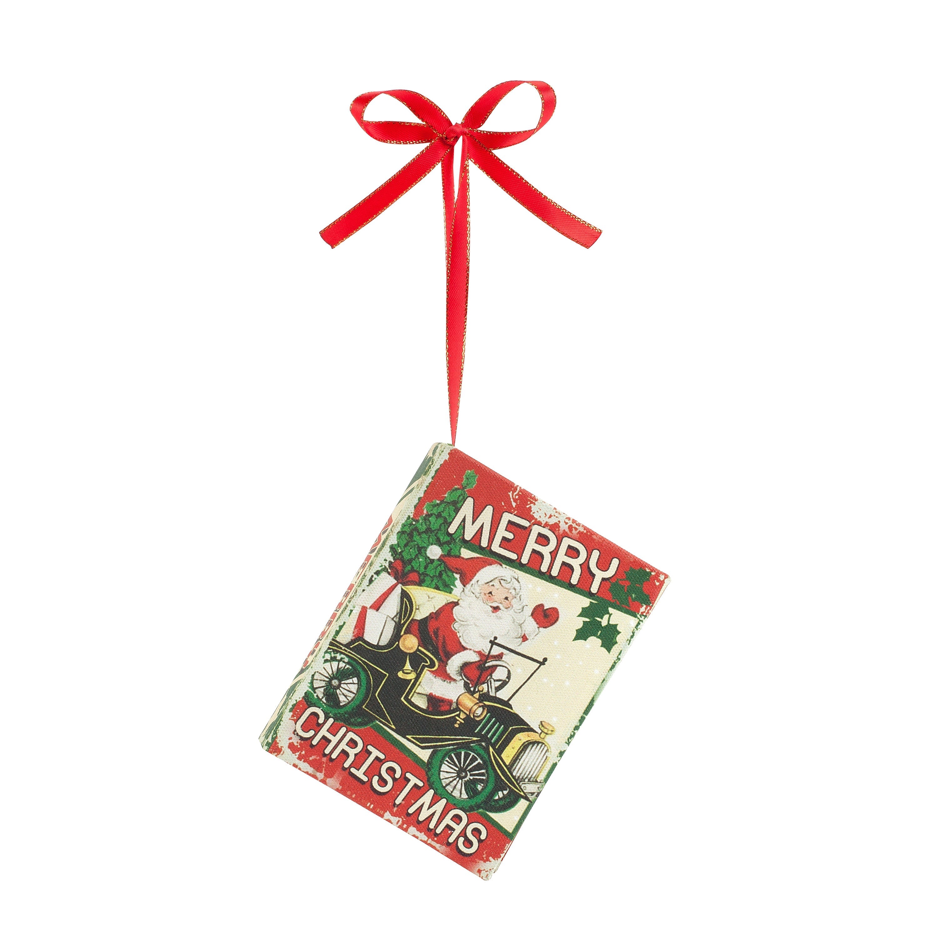 Nostalgic Christmas Book Ornament - Santa