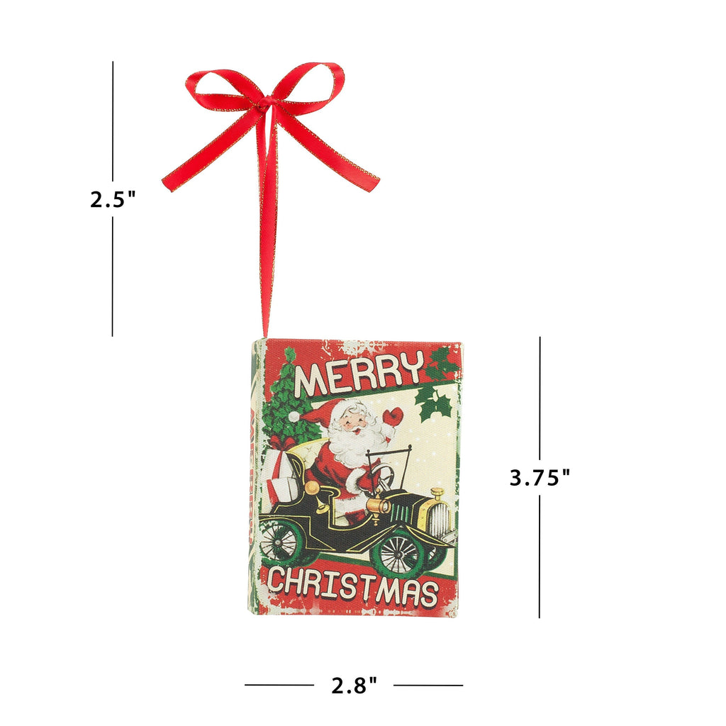 Nostalgic Christmas Book Ornament - Santa