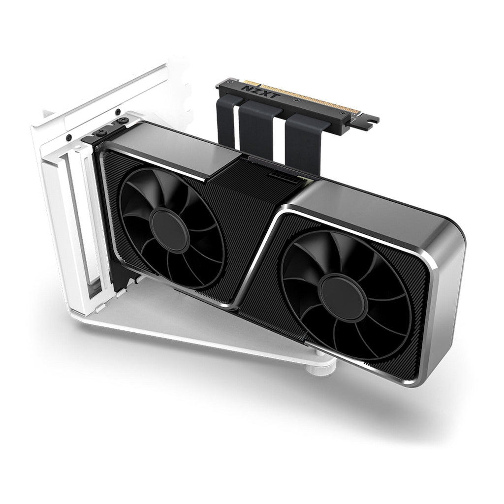 NZXT AB-RH175-W1 PCIe 4.0 Vertical GPU Mounting Kit - Matte White