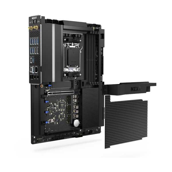 NZXT AMD X870E ATX Gaming Wi-Fi 7 Motherboard with Full Cover (N9-X87XT-B1)