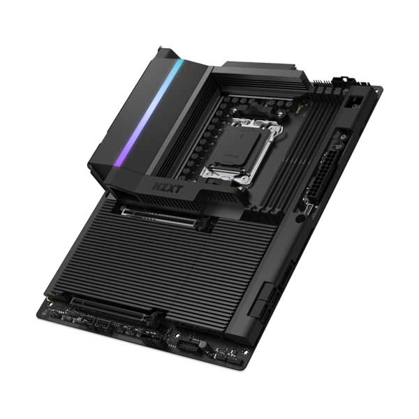 NZXT AMD X870E ATX Gaming Wi-Fi 7 Motherboard with Full Cover (N9-X87XT-B1)
