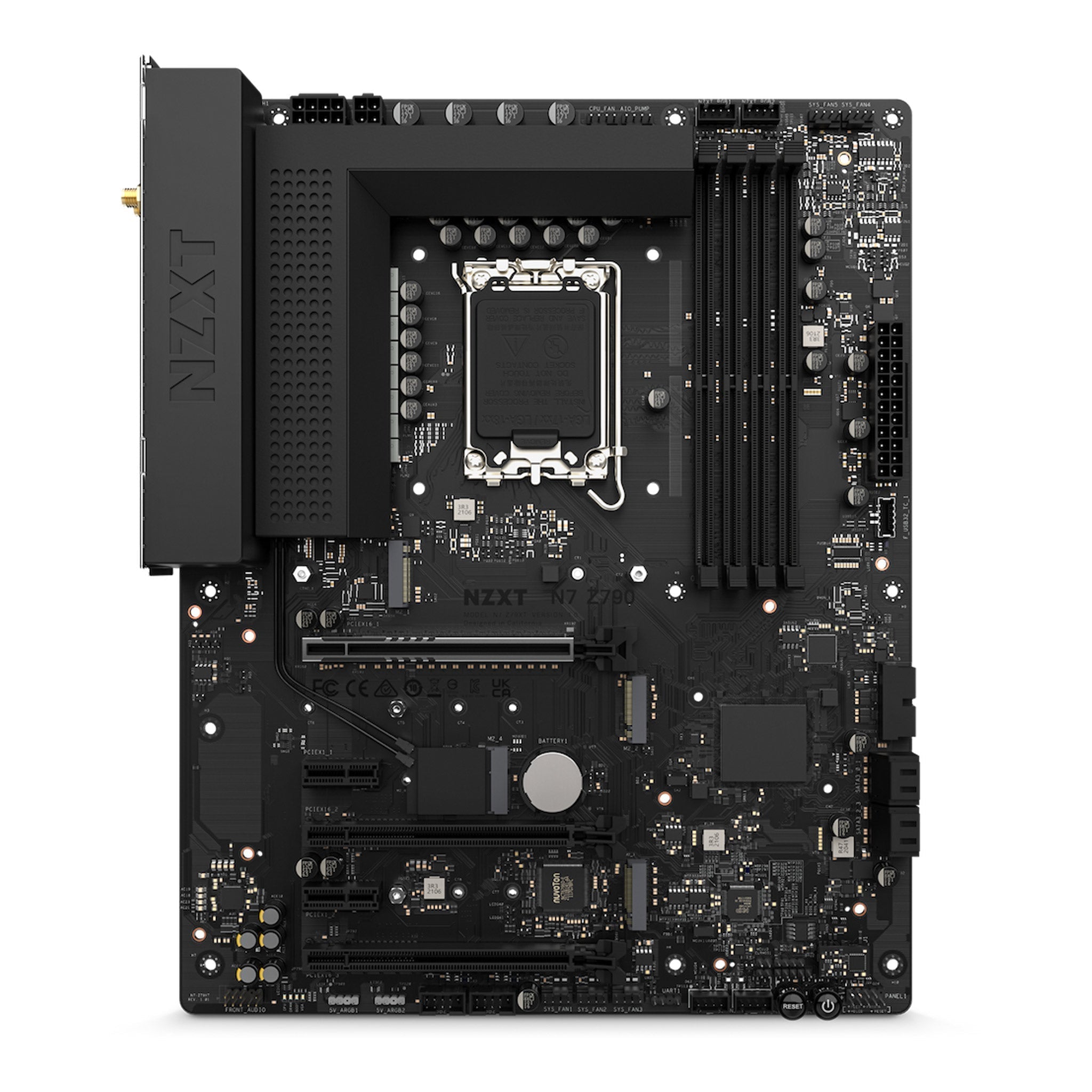 NZXT N7-Z79XT-B1 N7 Intel Z790 Wi-Fi 6E ATX Motherboard - Black Cover
