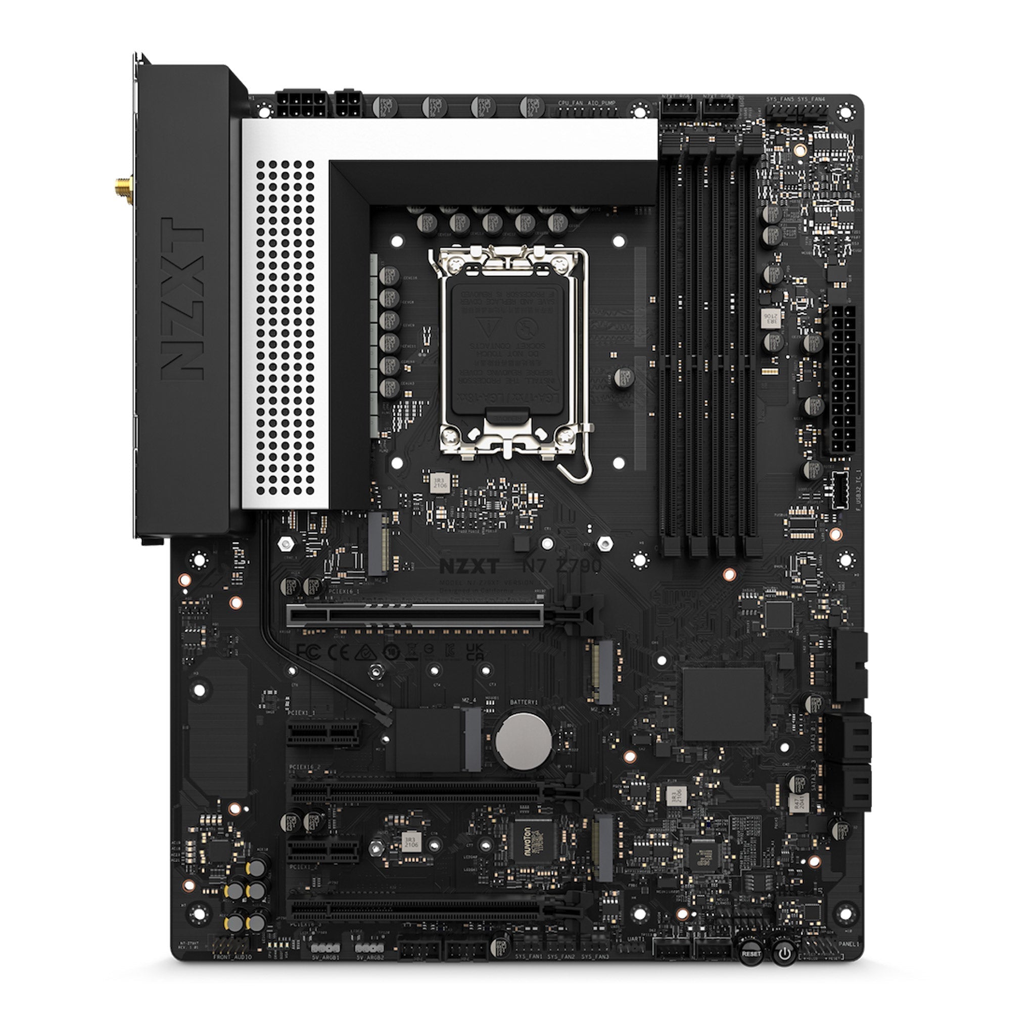 NZXT N7-Z79XT-W1 N7 Intel Z790 Wi-Fi 6E ATX Motherboard - White Cover