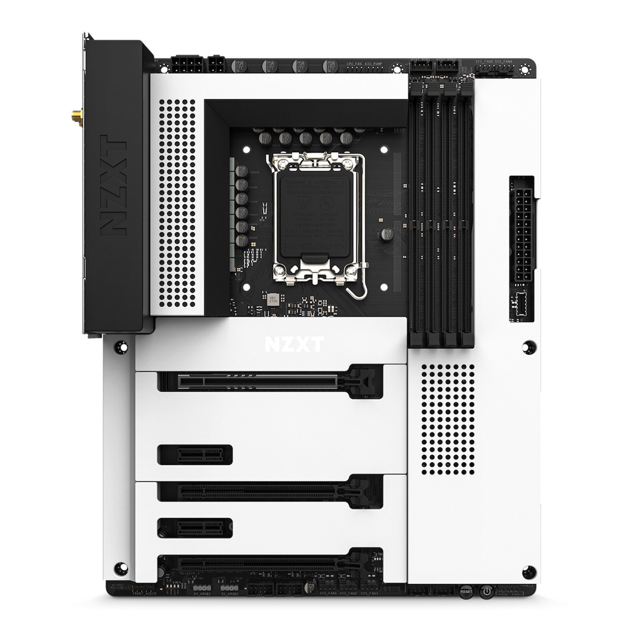 NZXT N7-Z79XT-W1 N7 Intel Z790 Wi-Fi 6E ATX Motherboard - White Cover