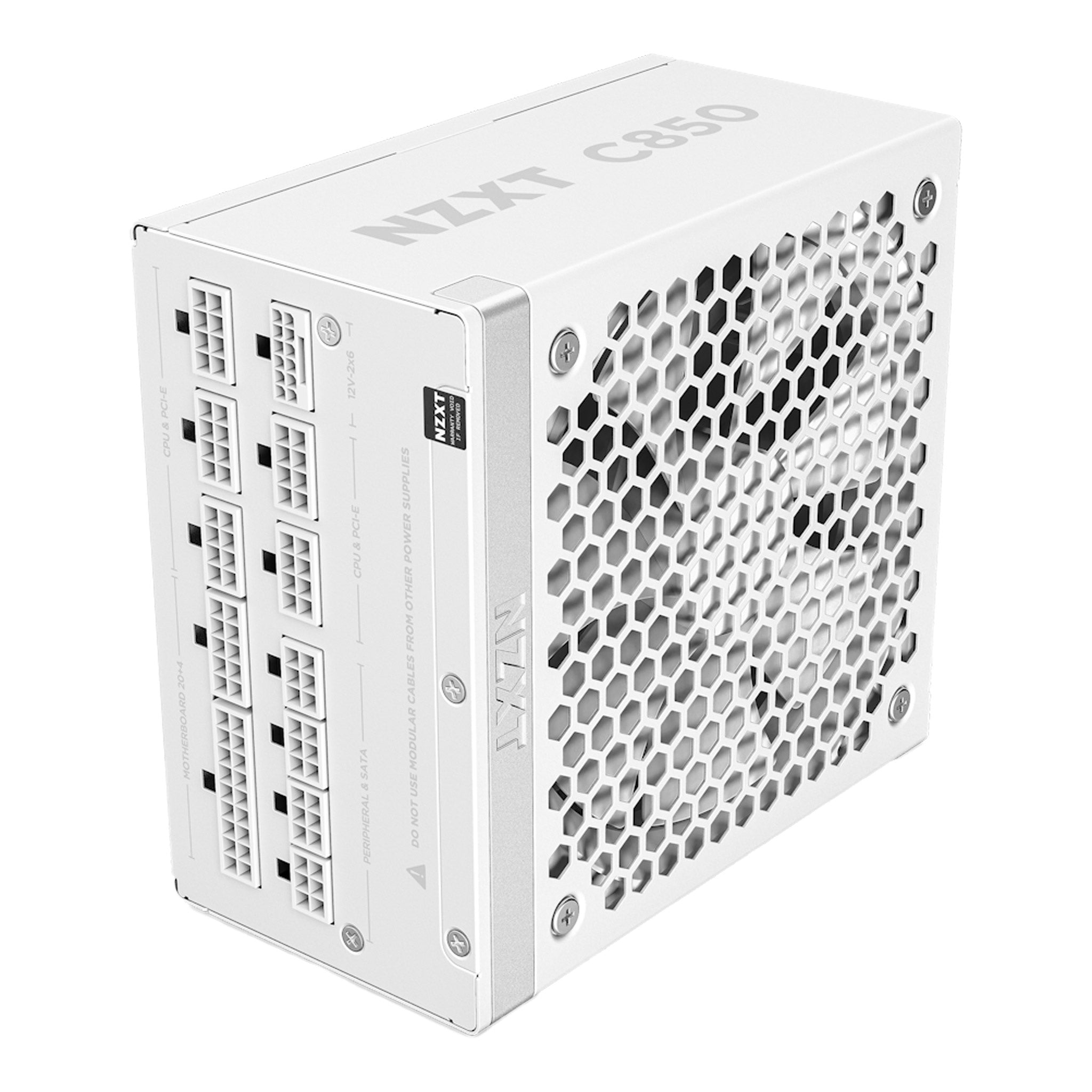 NZXT PA-8G2BW-US C850 Gold ATX 3.1 850 Watt 80 PLUS Gold Fully Modular PSU - White