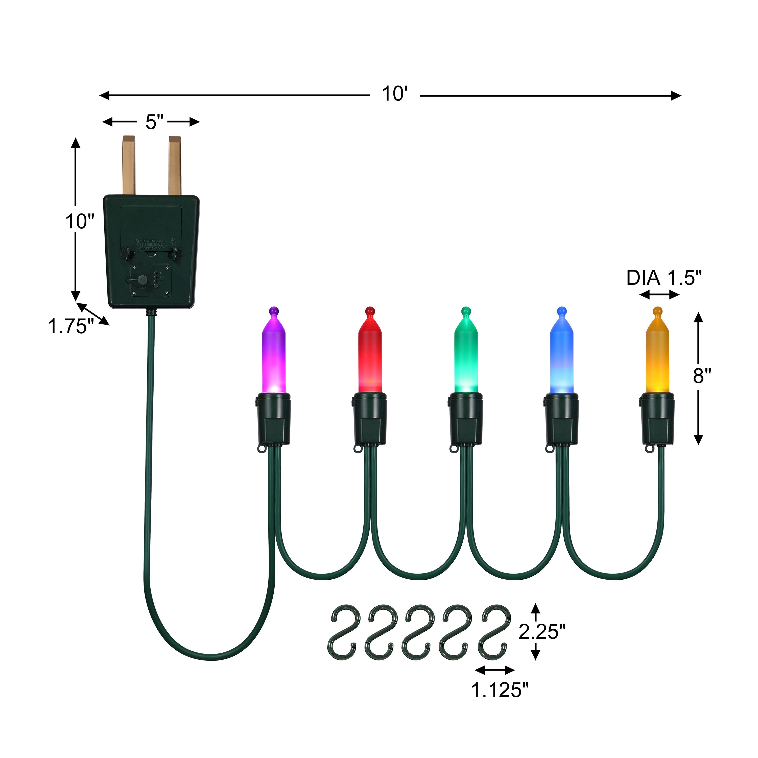 Oversized Multi-Color Light Strand