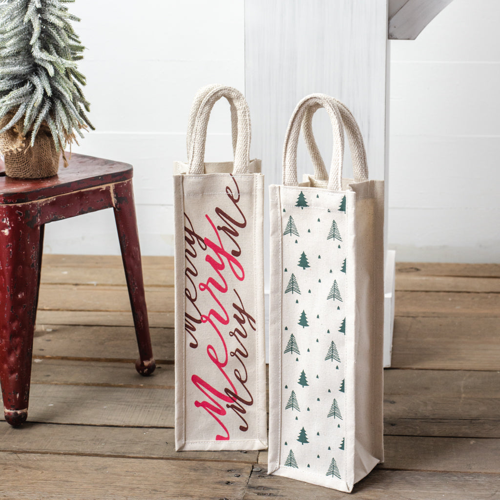 Holiday Wine Bags