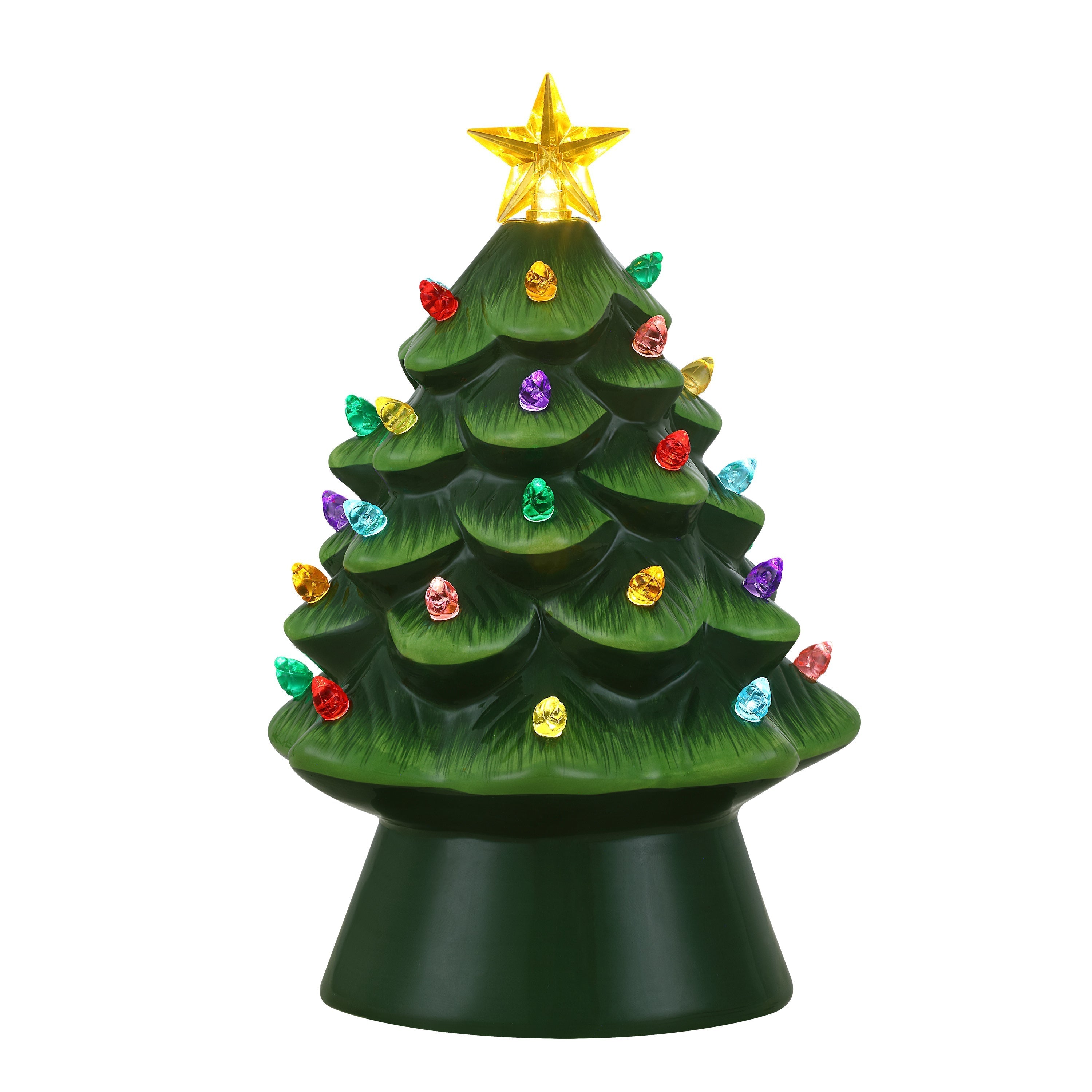 Personalized 8 in. Nostalgic Ceramic Tree - Green