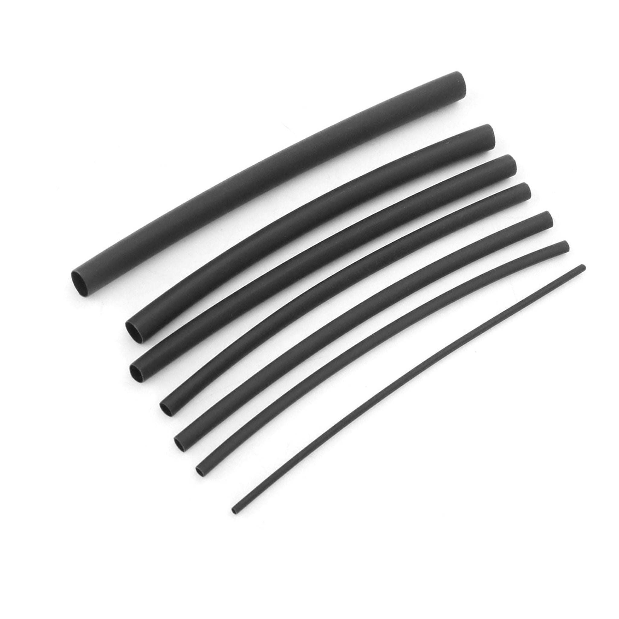 Philmore 12-960 12-Piece 6in Polyolefin Heat Shrink Tubing Assortment - 1/16”, 1/8”, 3/16”, 1/4”, 3/8”, 1/2”, 3/4”, 1” - Black