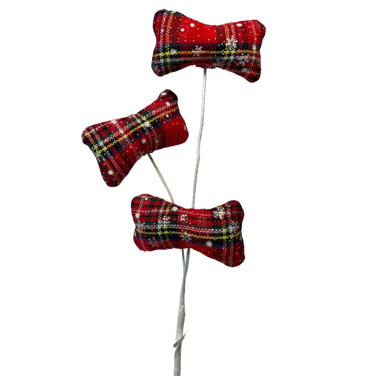 6 Plaid Dog Bone Picks