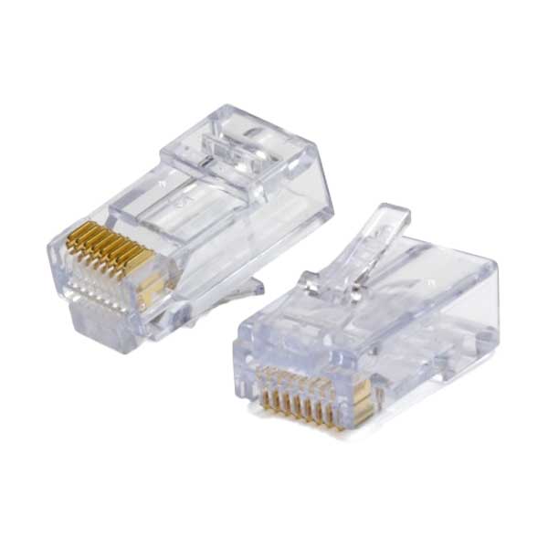 Platinum Tools EZ-RJ45 50 CAT6 Connectors & 50 Clear Strain Reliefs Combo Jar (202016J)