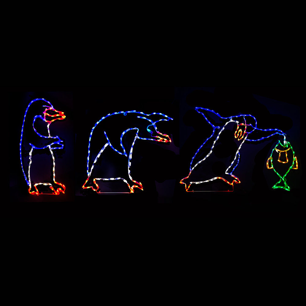 LED Fishing Penguin Set