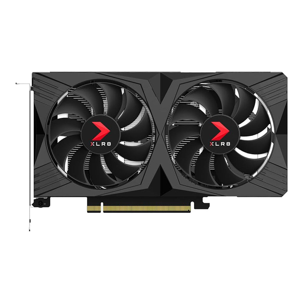PNY VCG40608DFXPB1 NVIDIA GeForce RTX 4060 8GB XLR8 Gaming Verto Dual Fan OC Graphics Card - Black