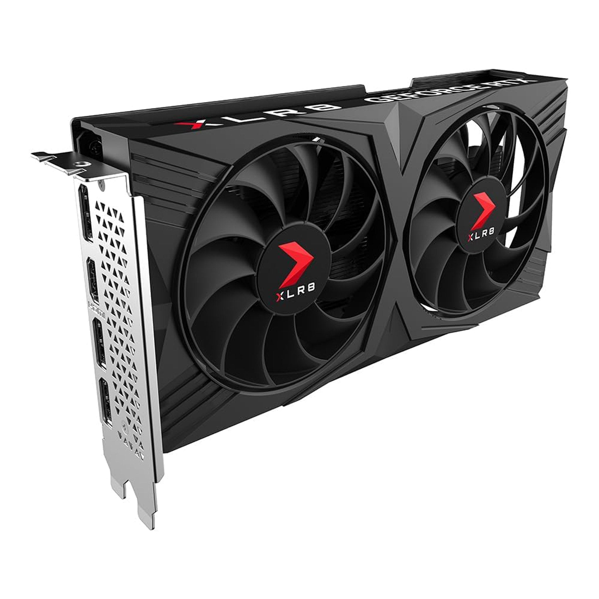 PNY VCG40608DFXPB1 NVIDIA GeForce RTX 4060 8GB XLR8 Gaming Verto Dual Fan OC Graphics Card - Black