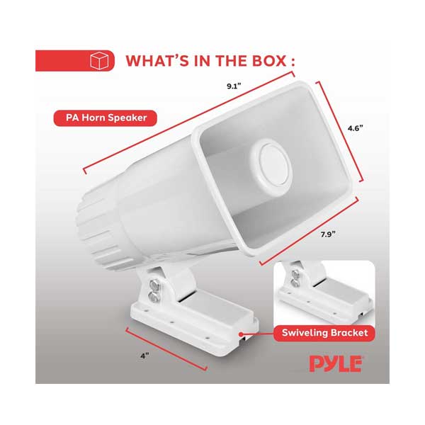 Pyle Audio 8" Indoor/Outdoor 65-Watt PA Horn Speaker (PHSP5)