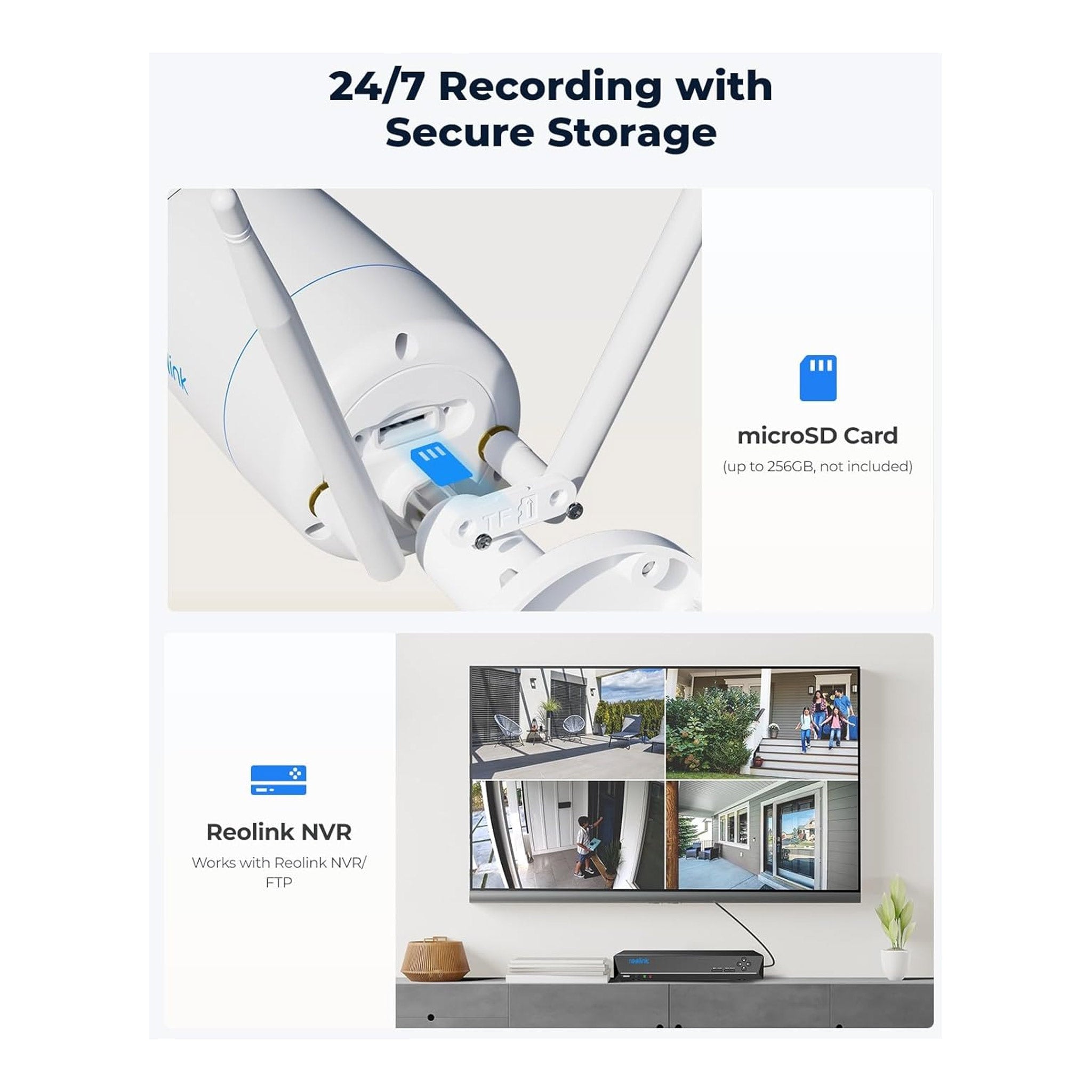 Reolink RLC-810WA 4K 8MP Dual-Band Wi-Fi 6 Surveillance Camera with SD Card Slot