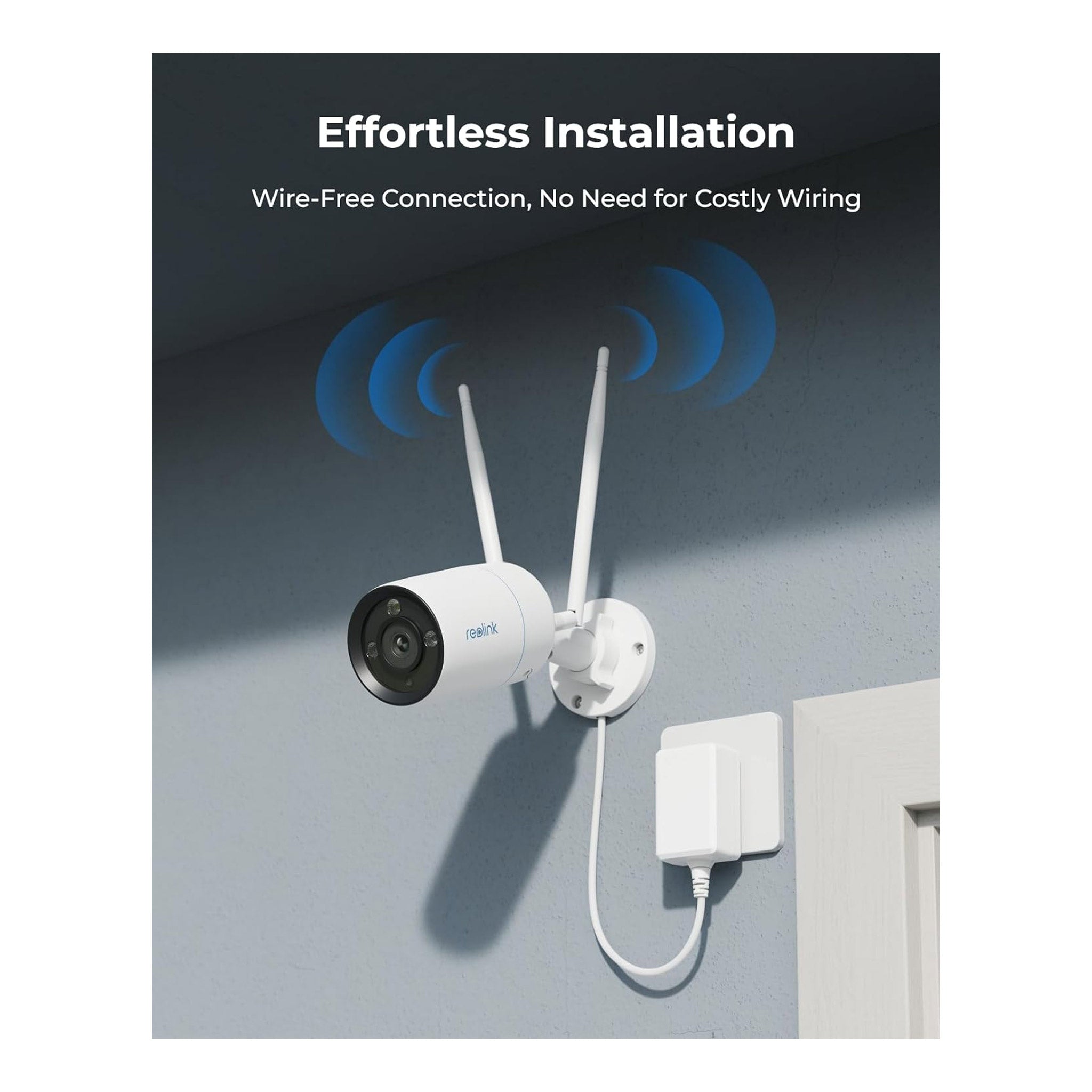 Reolink RLK12-800WB4 4K 12-Channel Dual-Band Wi-Fi 6 2TB NVR Kit with 4K 8MP Wi-Fi 6 Bullet Cameras (4x)