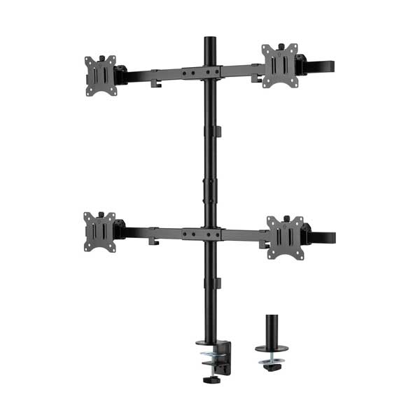 Rocstor ErgoReach EP5 Premium Quad Screen Monitor Pole Mount (Y10N007-B1)