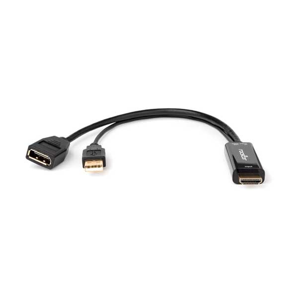 Rocstor Premium HDMI to DisplayPort Adapter – 4K/30Hz – USB Powered (Y10A234-B1)