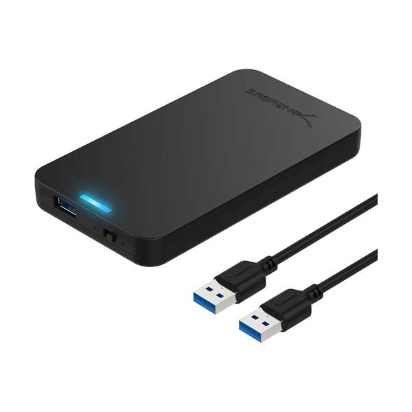 Sabrent 2.5-Inch SATA to USB 3.0 Enclosure - Black (EC-UASP)