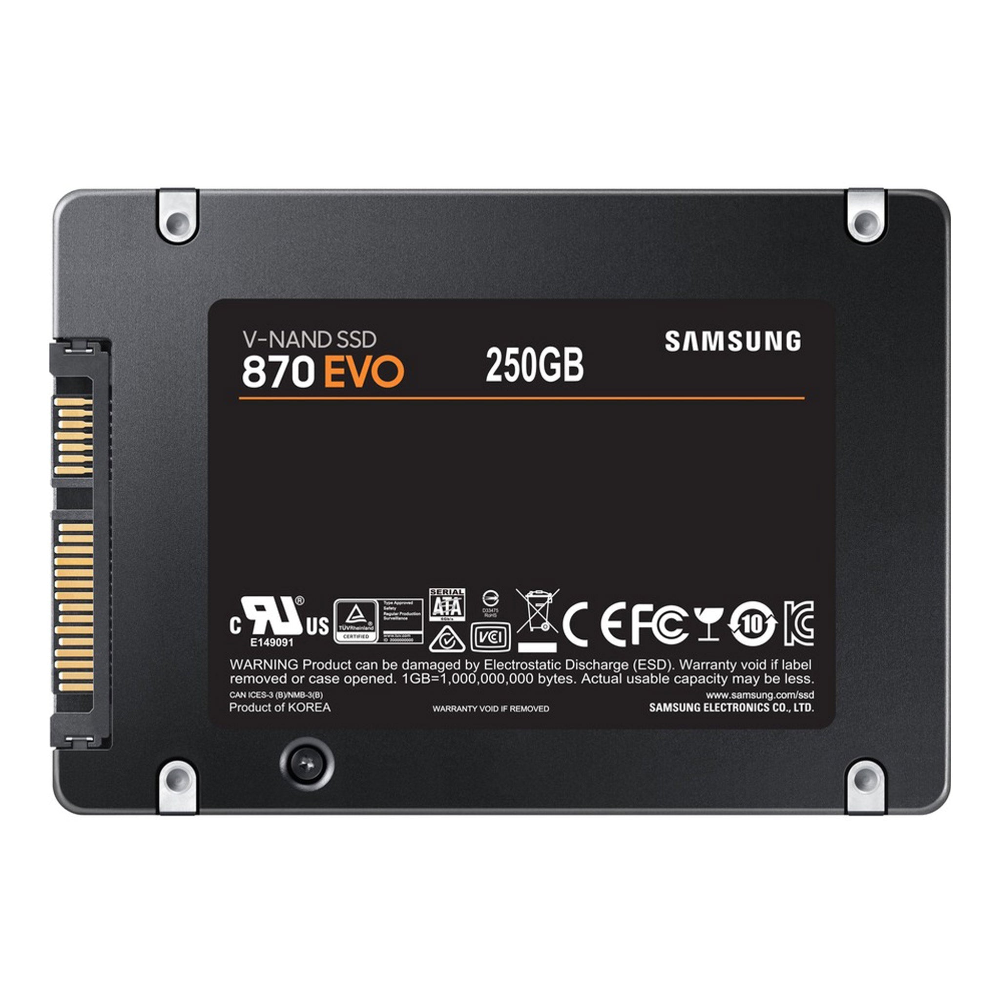 Samsung MZ-77E250B/AM 250GB 870 EVO SATA/600 2.5" Solid State Drive