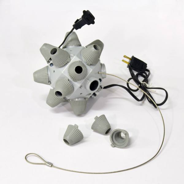 Animated Starburst Hub with C9 Sockets