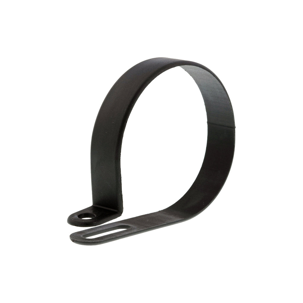 Secure Cable Ties CC-002-BK 2" UV Black Cable Clamp - 100-Pack