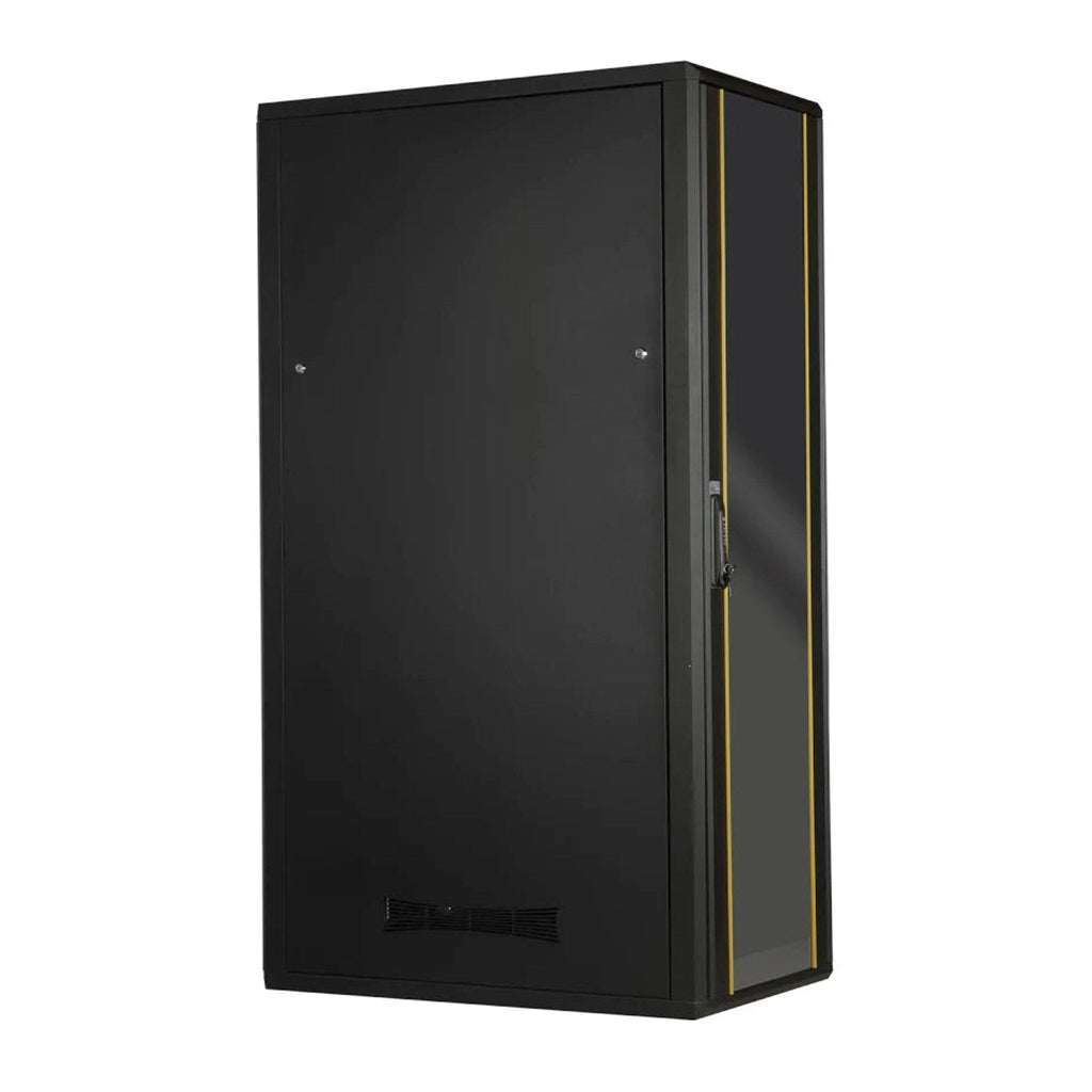 SERRACK STV-EFC-42U60100GS 42U 19" Floor Standing Server Rack Cabinet with Locking Tempered Glass Door