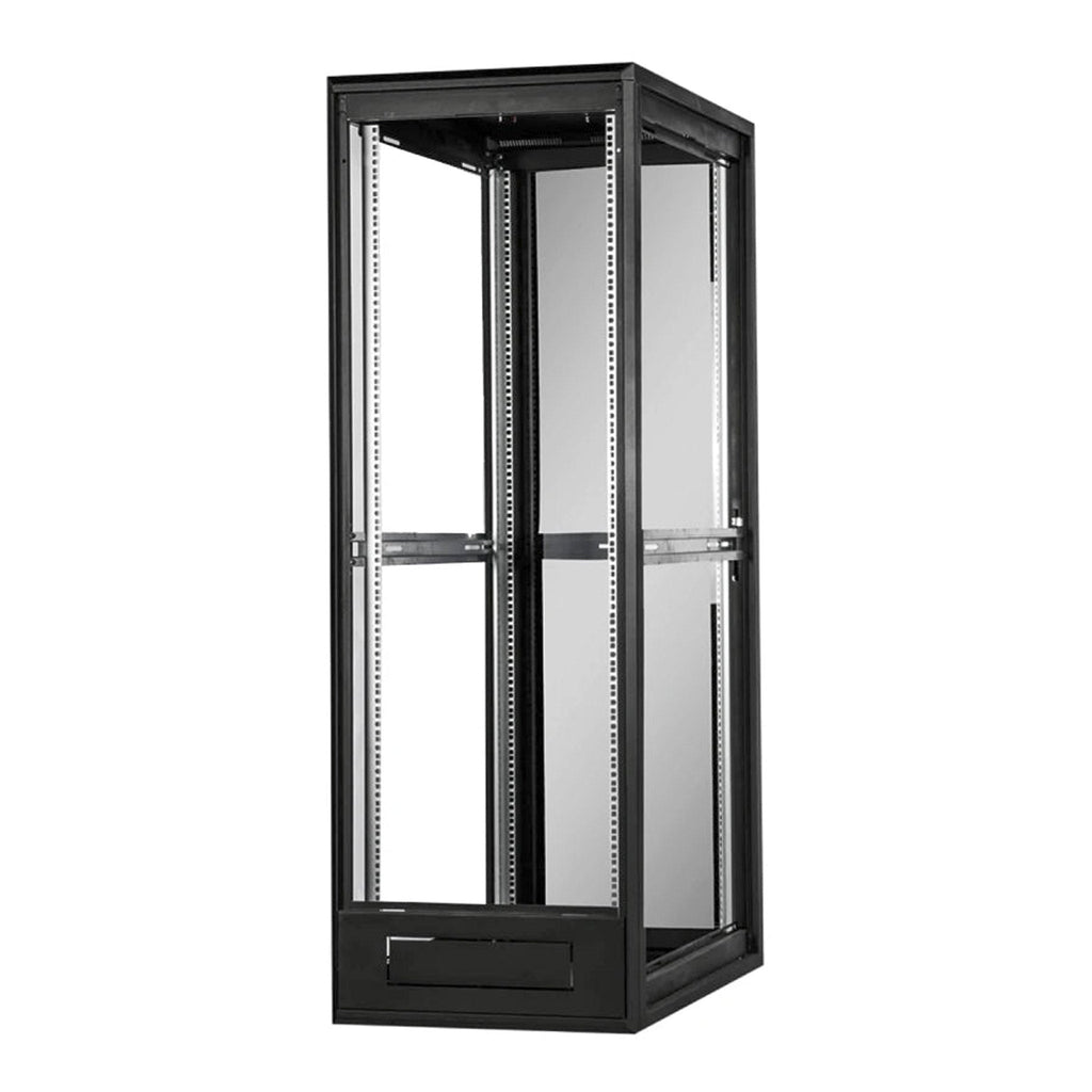 SERRACK STV-EFC-42U60100GS 42U 19" Floor Standing Server Rack Cabinet with Locking Tempered Glass Door