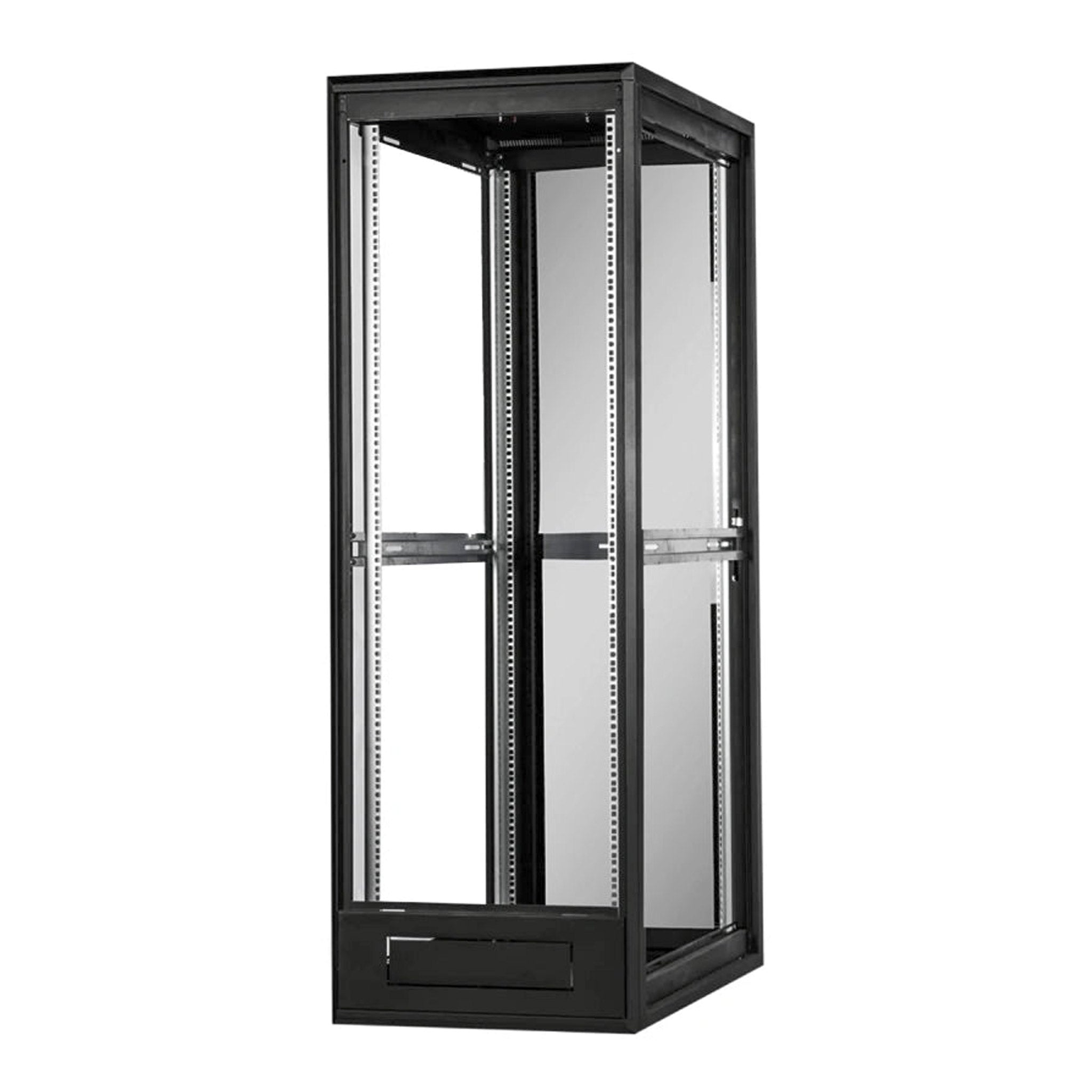 SERRACK STV-EFC-42U60100GS 42U 19" Floor Standing Server Rack Cabinet with Locking Tempered Glass Door