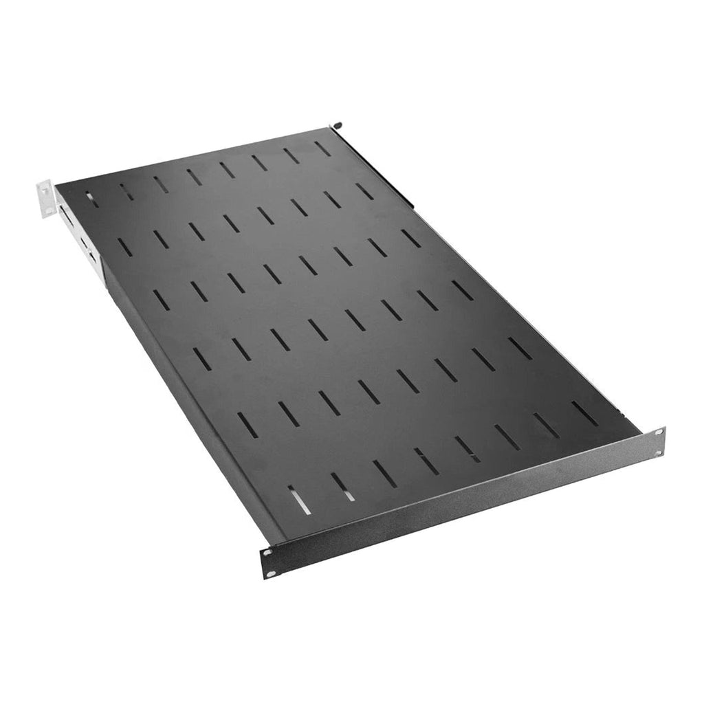 SERRACK STV-SS180 1U 19" Fixed Vented Server Rack Shelf with 800mm Depth - Black