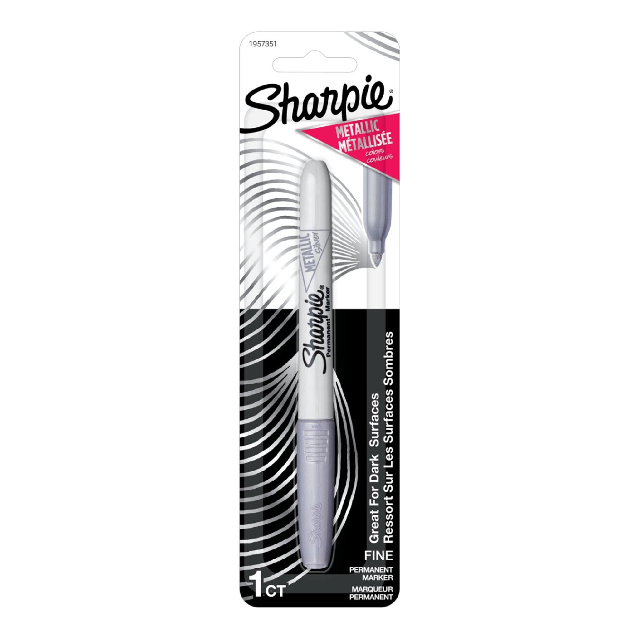 Sharpie 1957351 Silver Metallic Fine Point Permanent Marker