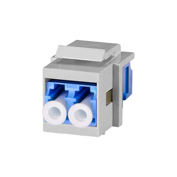 Signamax LC Fiber Keystone Connector Module - White (CMK-LCS-WH)