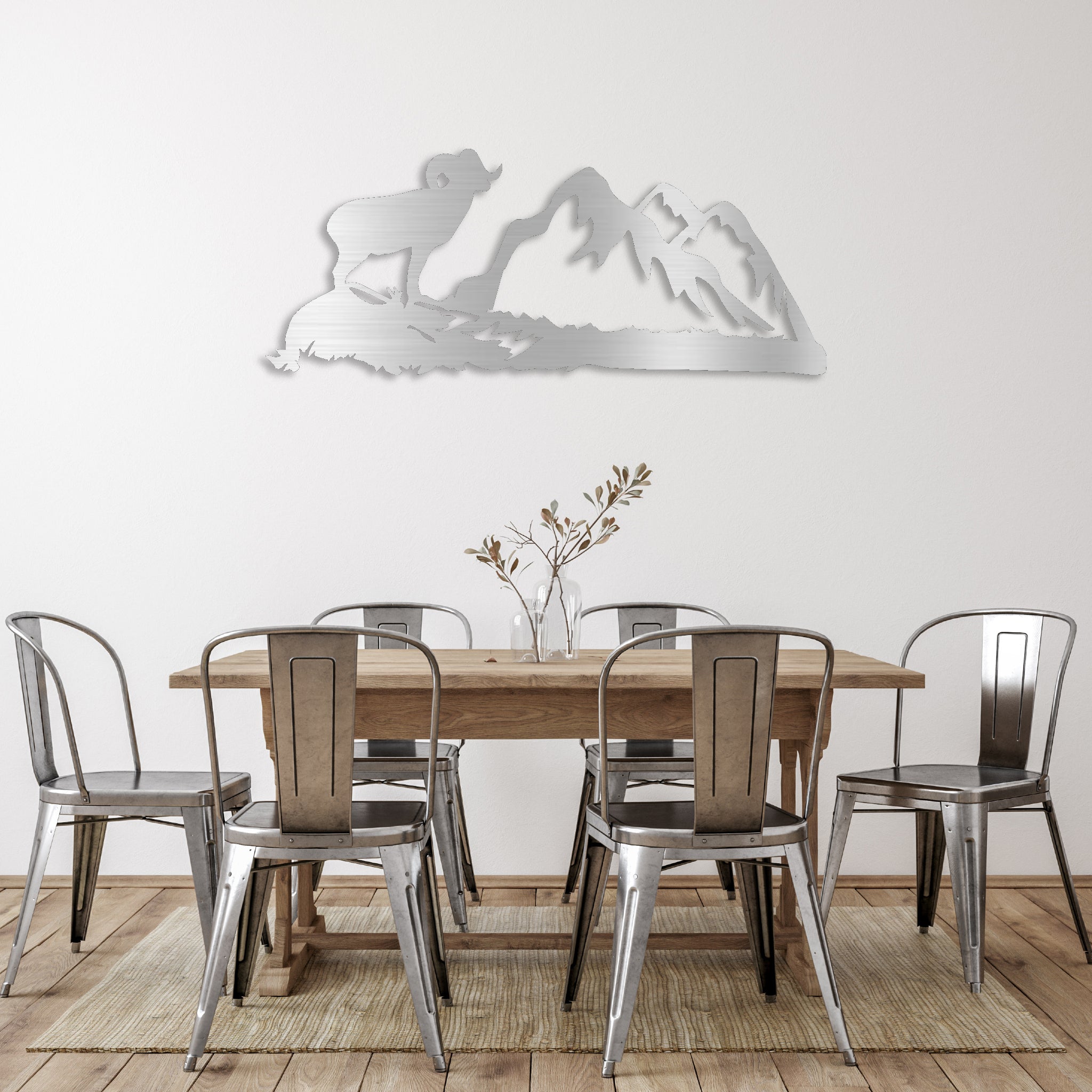 Big Horn Sheep - Metal Wall Art