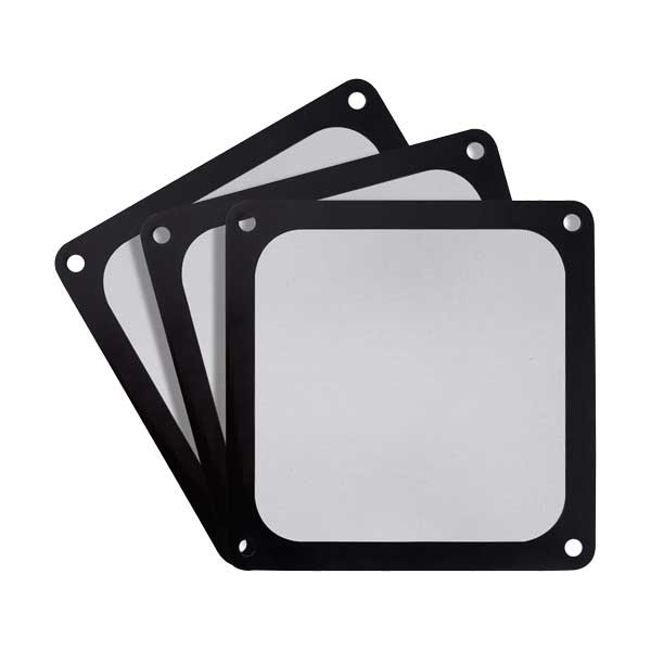 SilverStone 120mm Ultra Fine Mesh Magnetic Fan Filter - 3-Pack (FF123B-3PK)