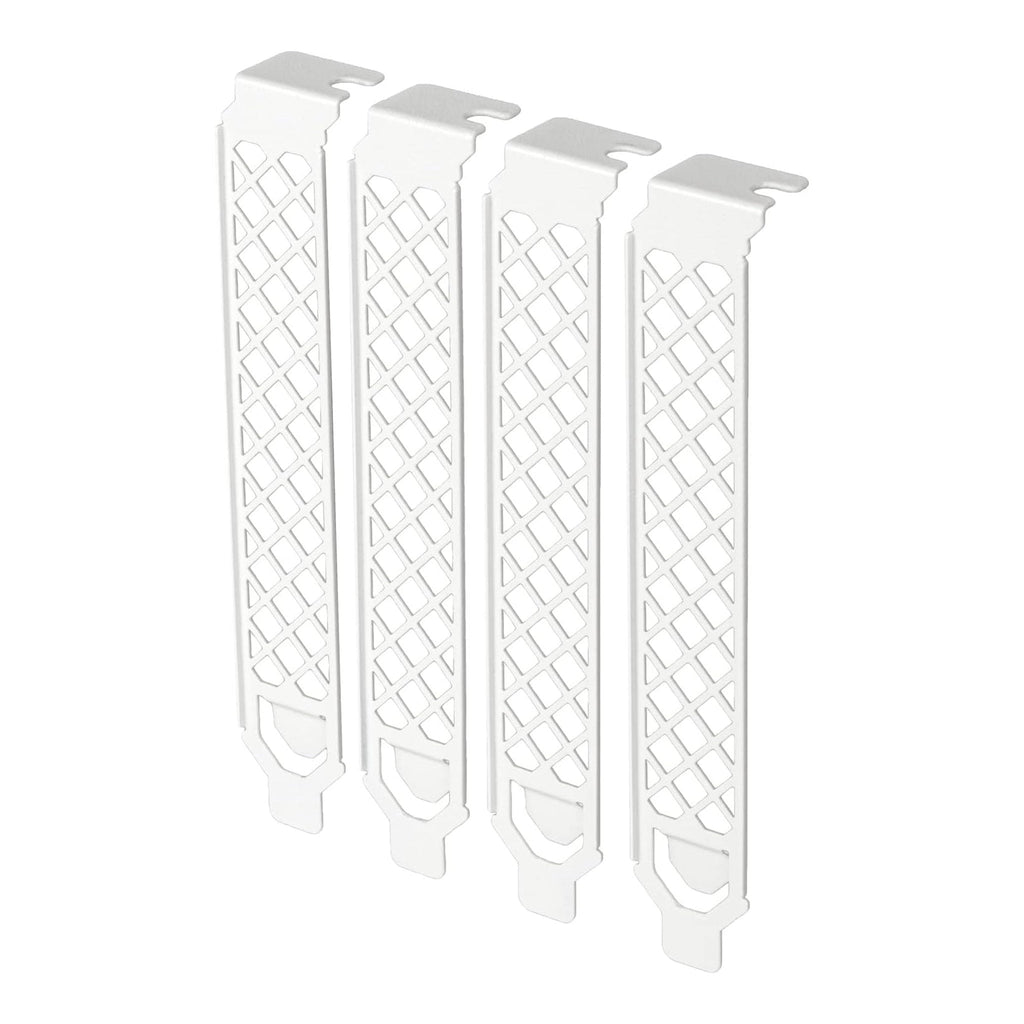 SilverStone AEROSLOT2-W Vented PCI Slot Cover Plate 4-Pack - White