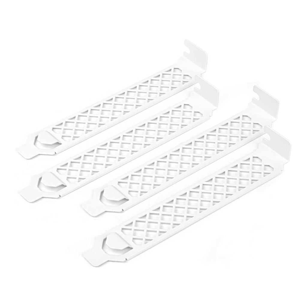 SilverStone AEROSLOT2-W Vented PCI Slot Cover Plate 4-Pack - White