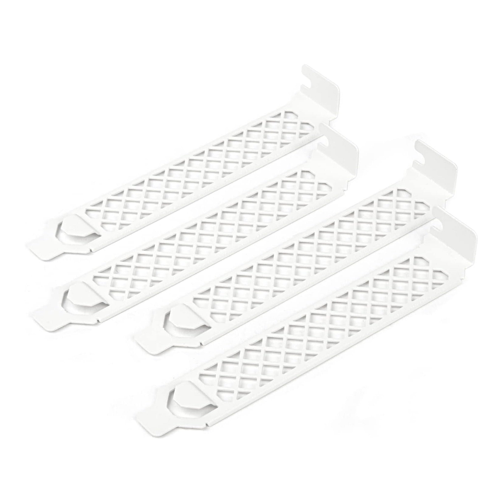 SilverStone AEROSLOT2-W Vented PCI Slot Cover Plate 4-Pack - White