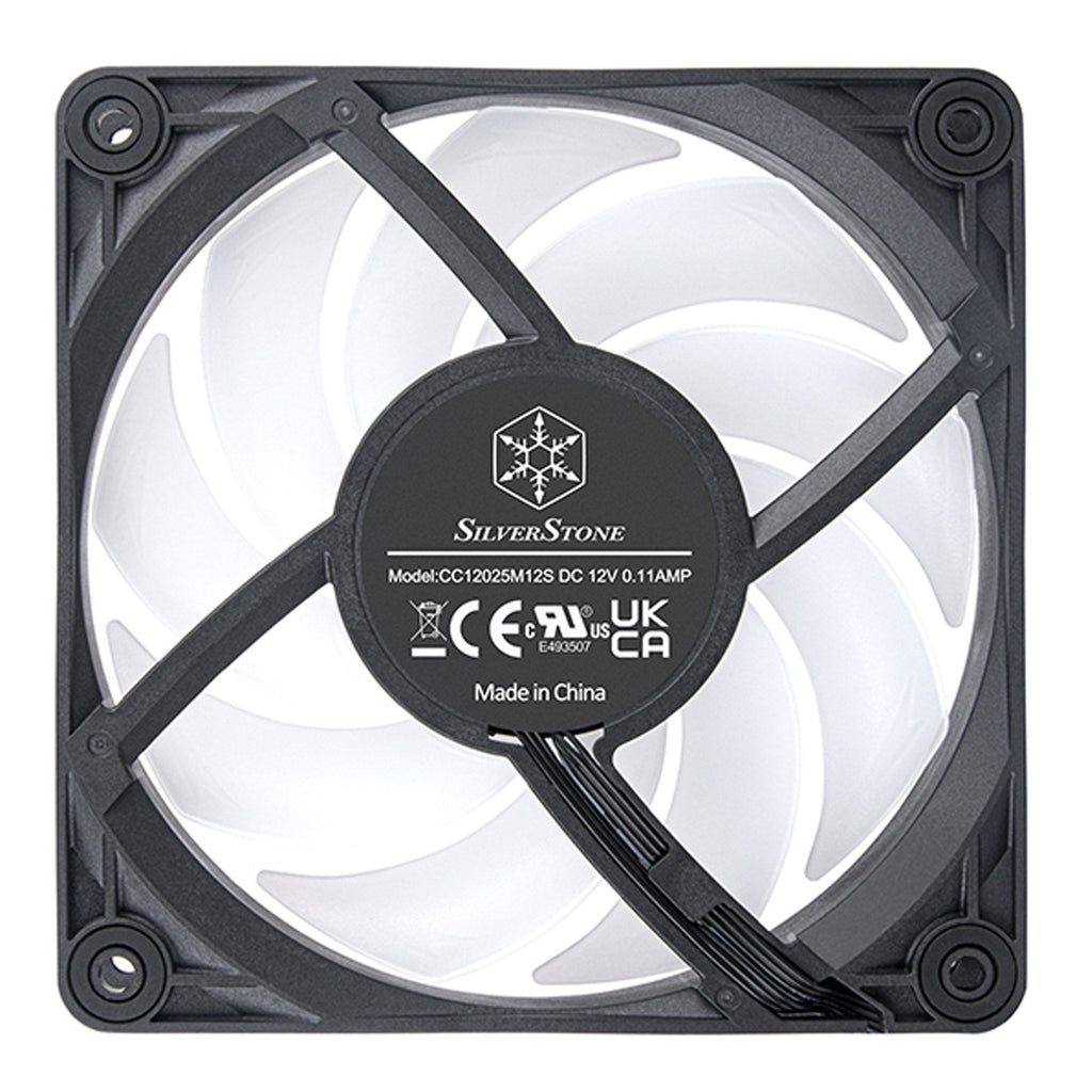 SilverStone VS120B-ARGB-3PK Performance Enhanced VISTA 120mm PWM ARGB Fan - 3-Pack