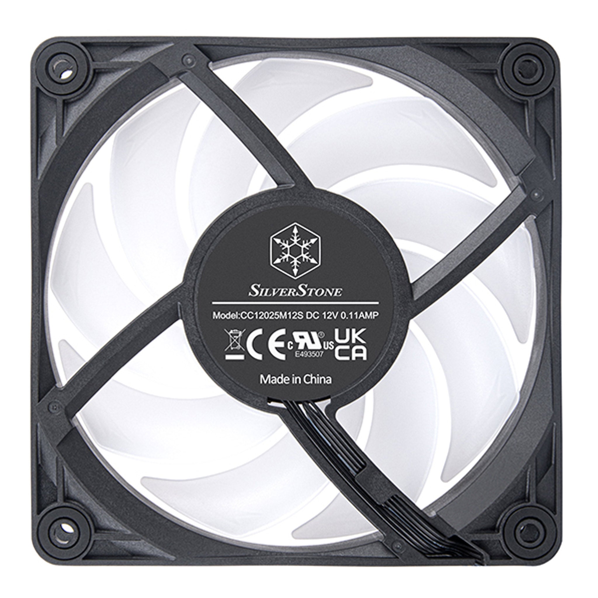SilverStone VS120B-ARGB-3PK Performance Enhanced VISTA 120mm PWM ARGB Fan - 3-Pack