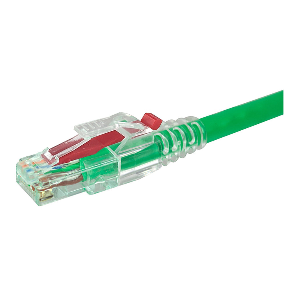 Simply45 S45-B002P PROSeries Cat6/6a Integrated Snagless Clear Strain Reliefs with Red Locking Pin 100-Pack