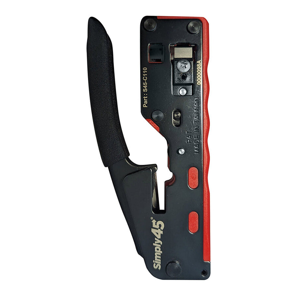Simply45 S45-C110 Installer Series Dual Cavity Crimp Tool for RJ45/RJ11/RJ12