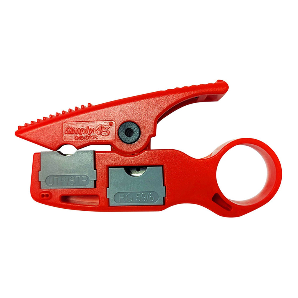 Simply45 S45-S02R Installer Series No Nick Wire Stripper for LAN/Coax Cables