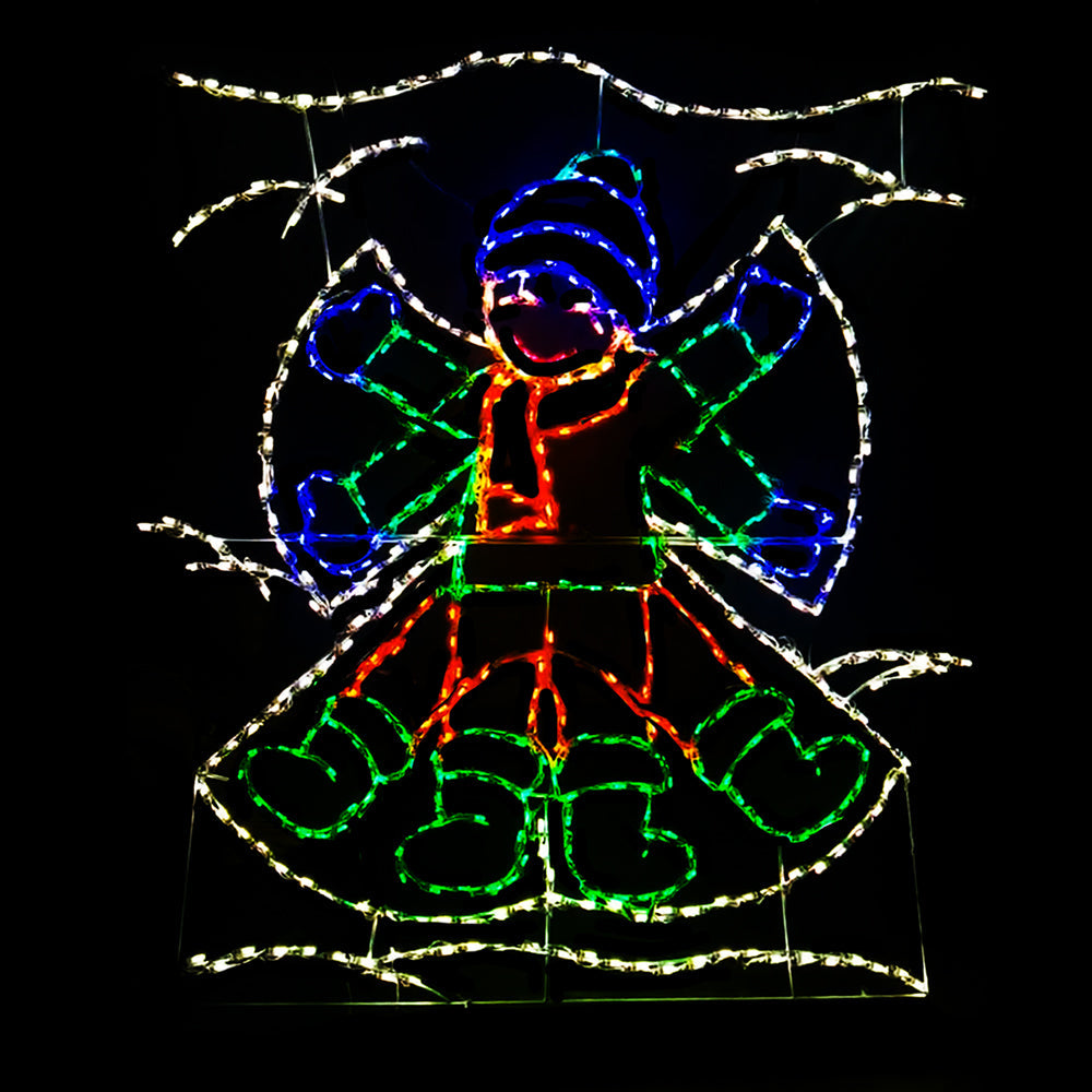 Animated Child doing Snow Angel