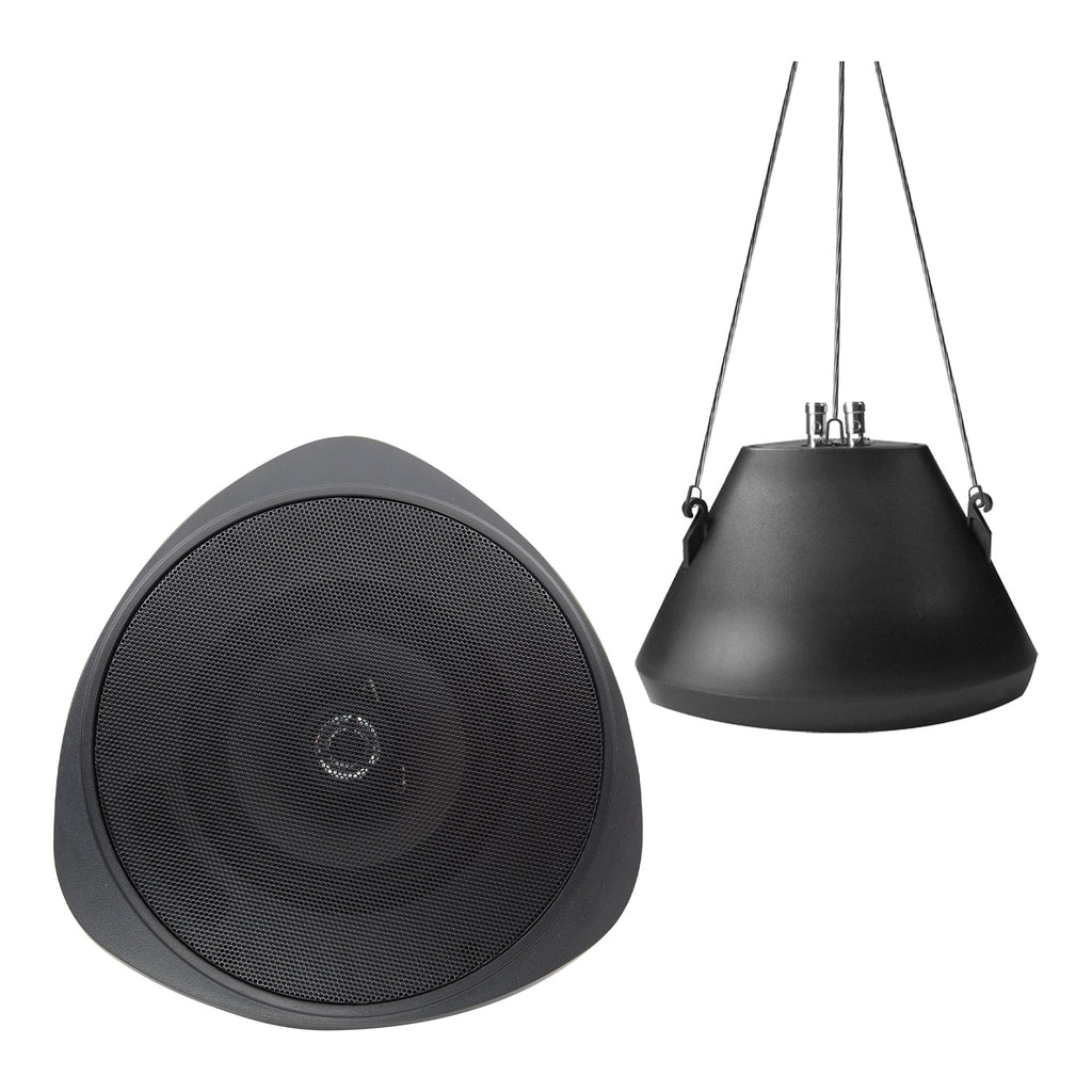 Speco Technologies SP30PTB 30 Watt RMS 5″ Pendant Speaker with Hanging Chain - Black