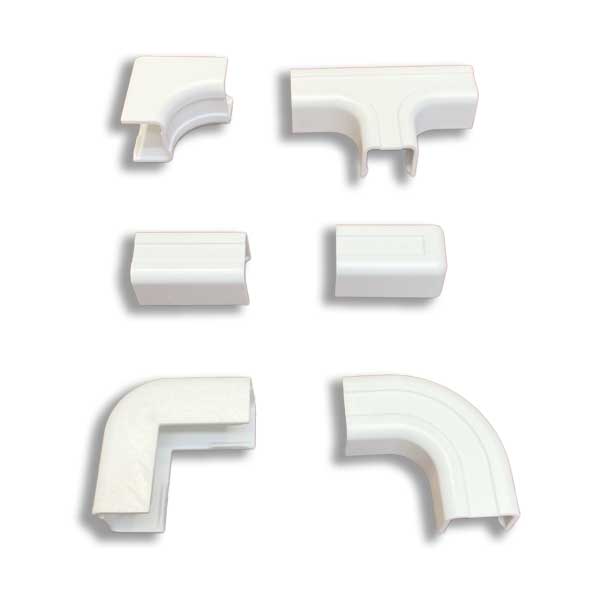 SR Components 1-1/4" Raceway Connectors Combo Pack - White (125CPW)