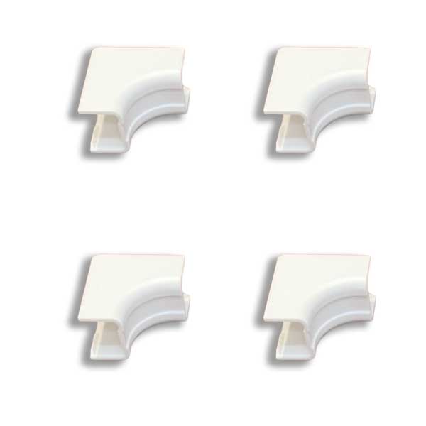 SR Components 1-3/4" Drop Ceiling Connectors for Raceway - White 4-Pack (175DCW4)