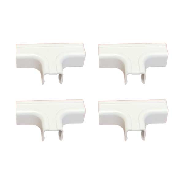 SR Components 1-3/4" Tee Connectors for Raceway - White 4-Pack (75TCW4)